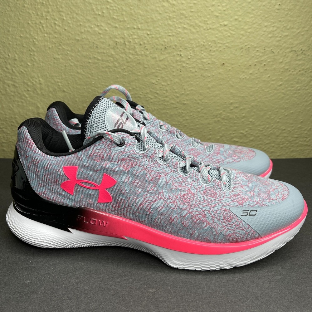 New Under Armour Stephen Curry 1 Low Flotro Size 11 Mothers Day Grey 3026278-401